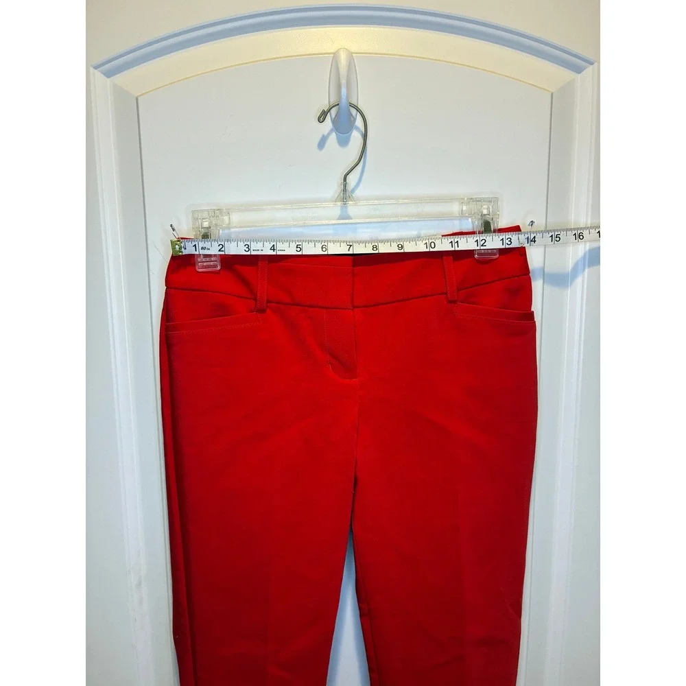 Vivid Red Express Columnist Dress Pants - NWT. Size 00 Barely Boot.